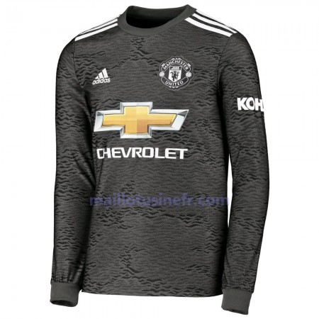 Maillot de Foot Manchester United Extérieur 2020-21 Manches Longues